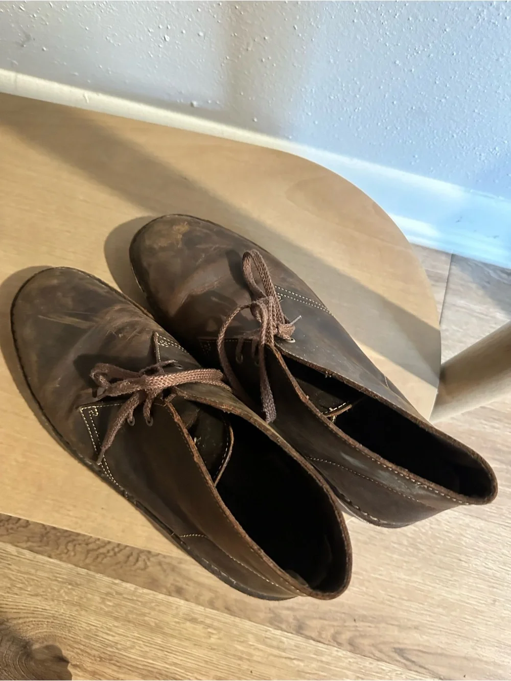 Clarks Dark Brown Leather Chukka Boots